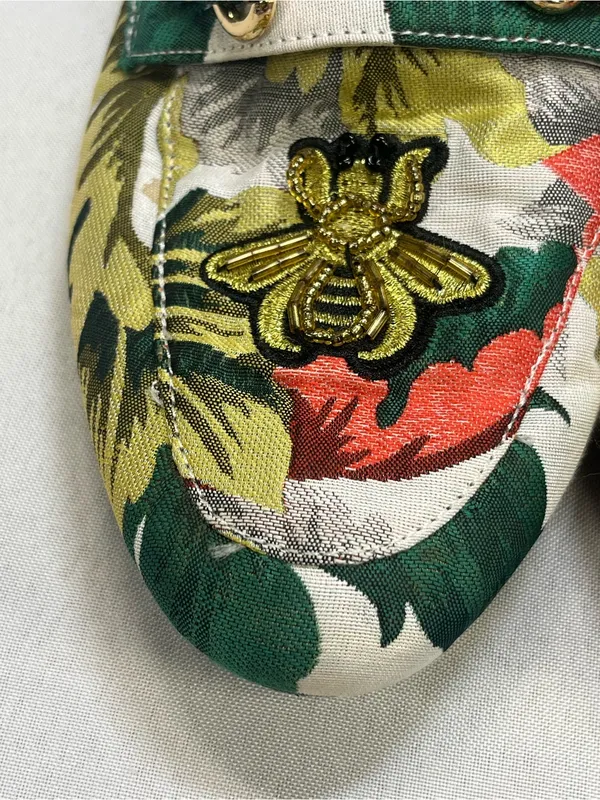 Steve Madden Multicolor Floral Bee Embroidered Slip-On Mules - Image 3