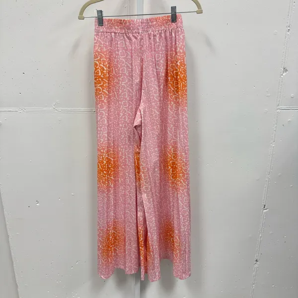 Manoush Ombré Animal Print Pleated High‎ Waist Lightweight Wide Leg Pants Sz 4 - Image 2