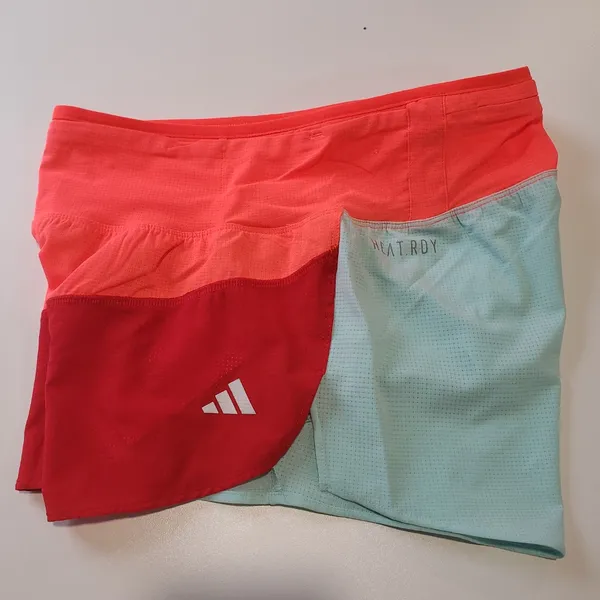Adidas Women's Adizero NYC Split Running Short in Better Scarlet/Solar Red Size L NWT - Image 3