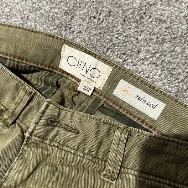 Chino by Anthropologie Relaxed Fit Chino Pants size‎ 25 - Image 3