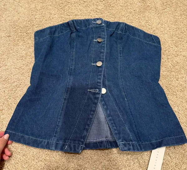 Missguided Denim Top - Image 2