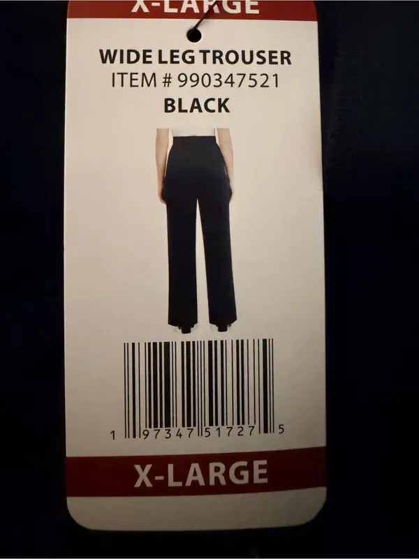 French Connection Black Pleated Wide Leg Pants NWT - Image 4