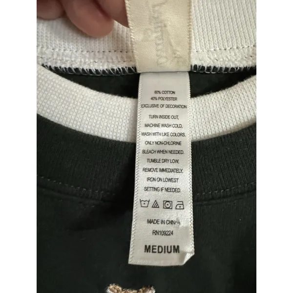 Y2K Decorated Originals M Sweatshirt Embroidered ‎ Stacker Dogs Metallic BOHO - Image 4