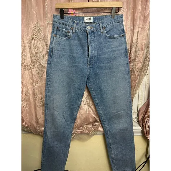 Agolde Nico Slim Straight Leg Jeans‎ Size 28 AD093D-1255 - Image 7
