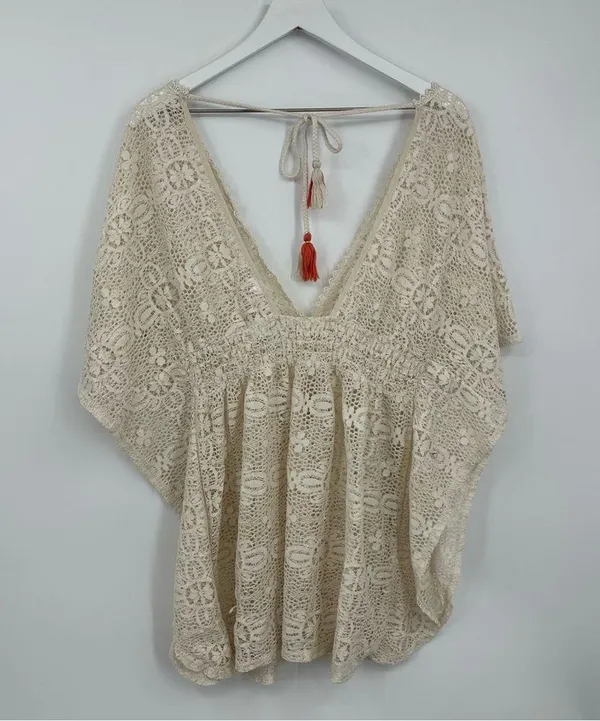 Xhilaration Lace Boho Swimsuit Cover Up Size XL Pool Beach - Image 9