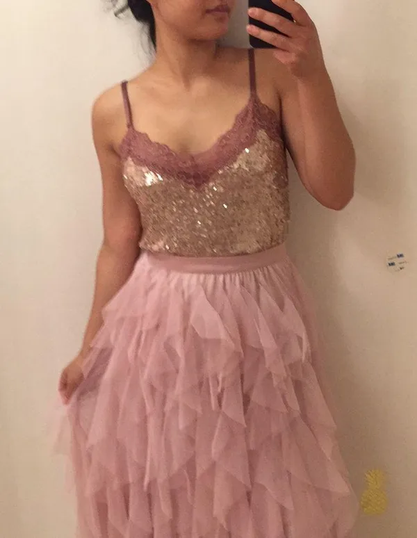 Pink tulle skirt. Xs - Image 3