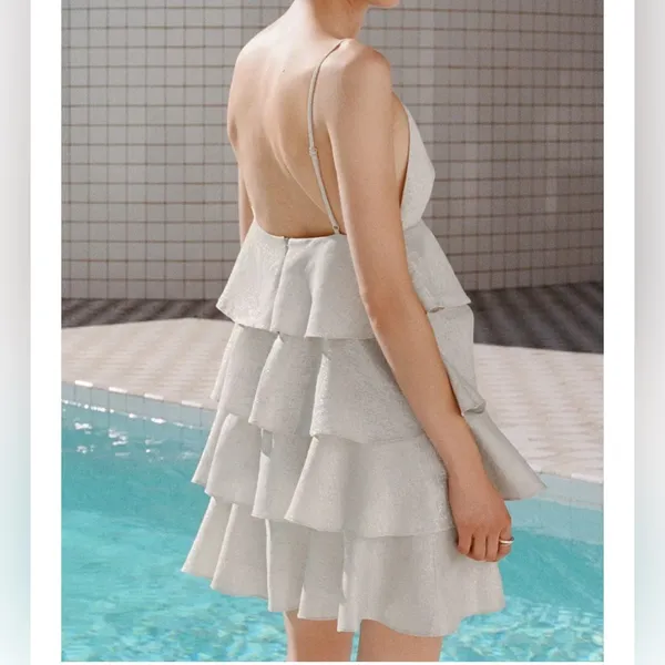 Zara‎ RUFFLED SHORT DRESS - Image 2