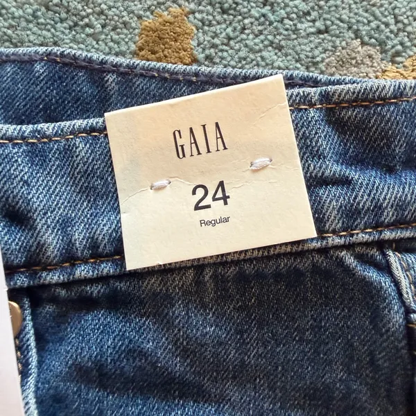 Cult Gaia X Gap Wide Leg Gold Chain Jeans - Image 8