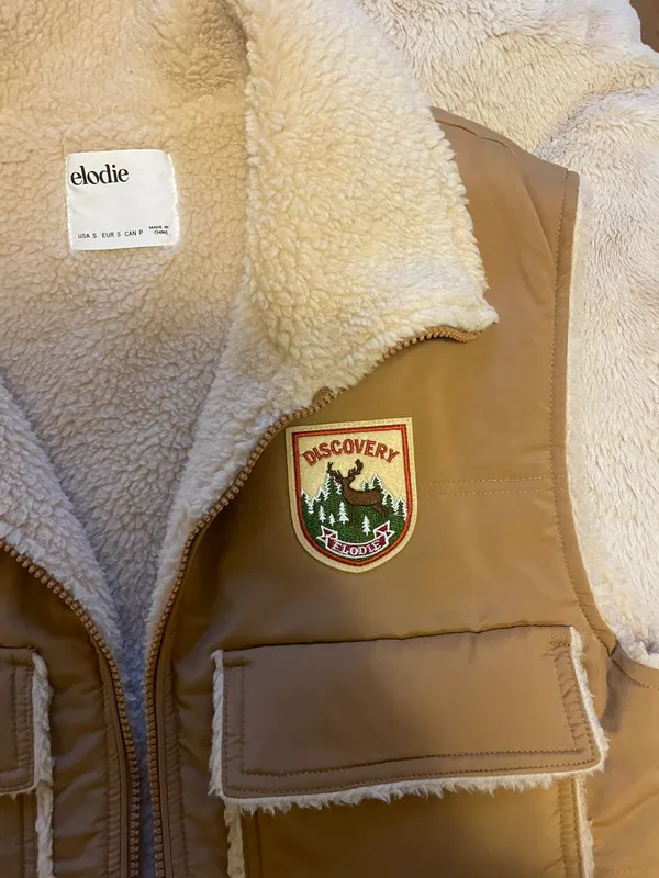 Elodie Sherpa Vest • Size S - Image 3
