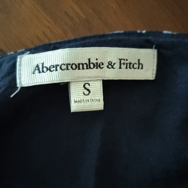 Abercrombie & Fitch A&F Size S Small Mini Dress Print Blue Boho - Image 3