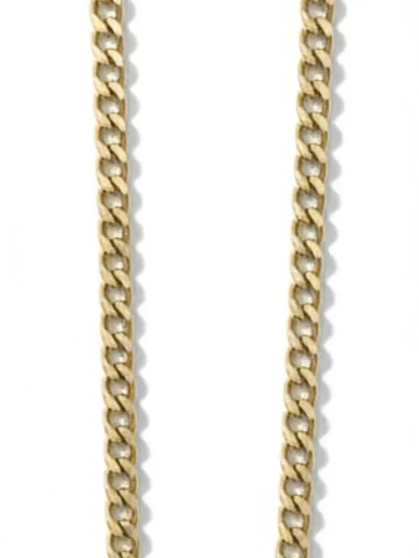 Francesca's Gold Curb Chain Heart Pendant Necklace Chunky Link Adjustable New - Image 2