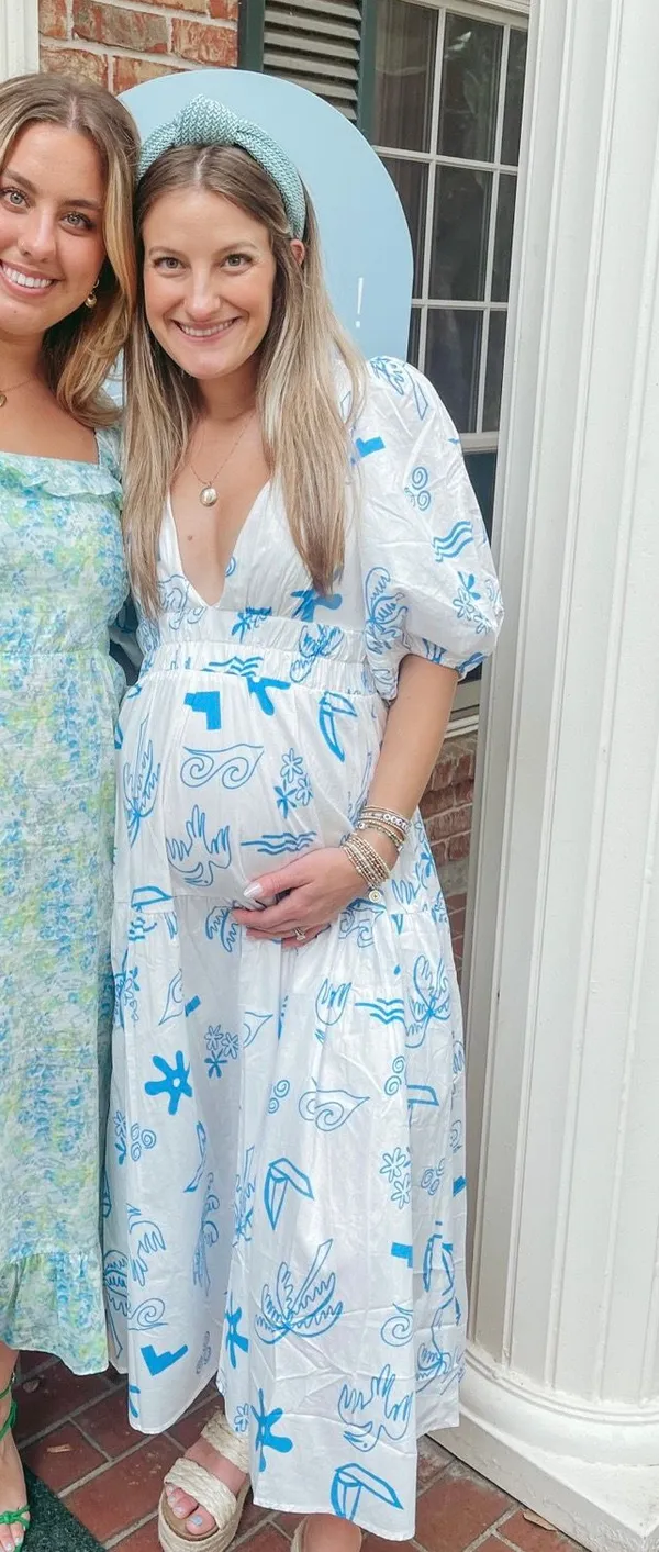Selfie Leslie Nautical White And Blue Dress - Image 2