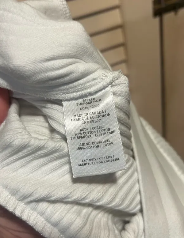 THE RANGE Primary Rib Jogger Sweatpants in White Women’s Size Small - Image 5