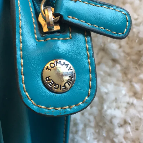 Tommy Hilfiger Turquoise Handbag - Image 5
