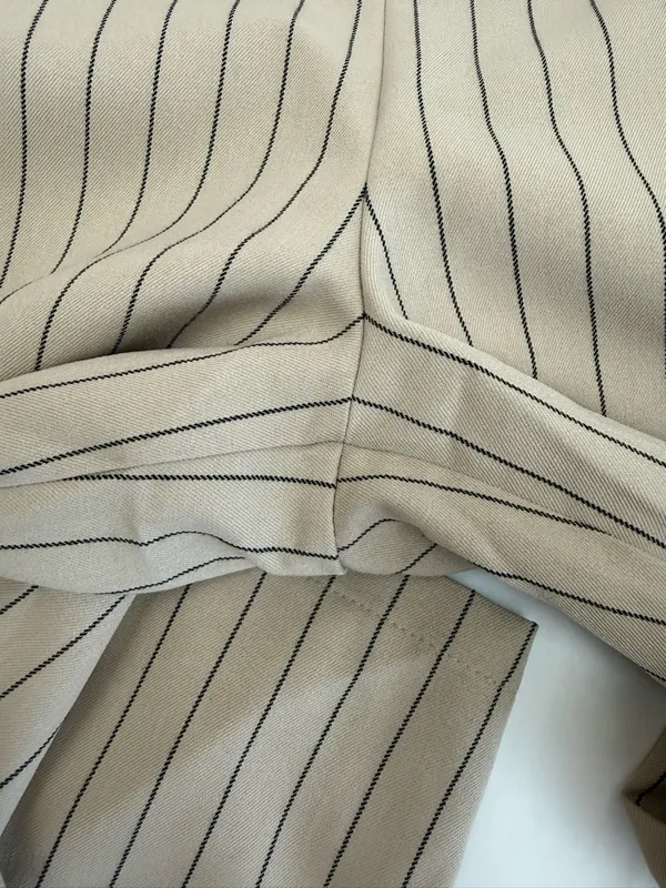 Hell Bunny 30s 40s Caspian Beige Stripe Swing Sailor Trousers Retro Pinup - Image 11