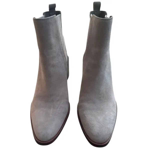 Vince Camuto Kreshna Suede Chelsea Ankle Boots Size 8 Block Heel - Image 2