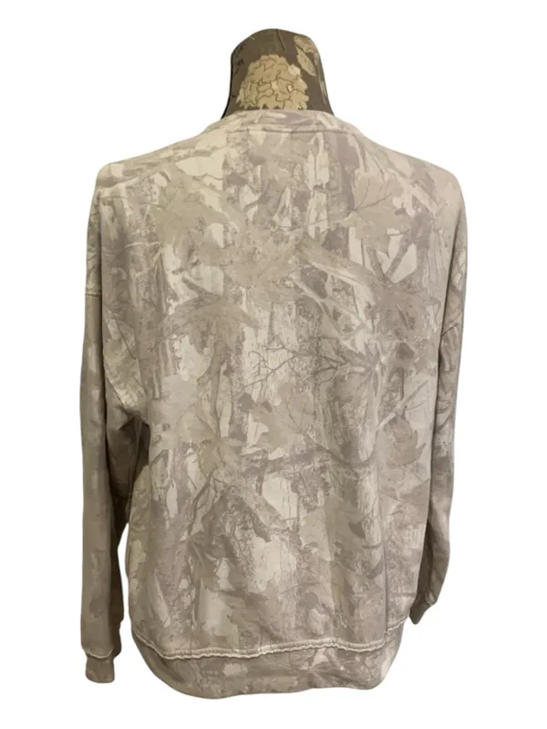 HOLLISTER Light Camo Oversized V Neck Sweatshirt size XS - Image 4