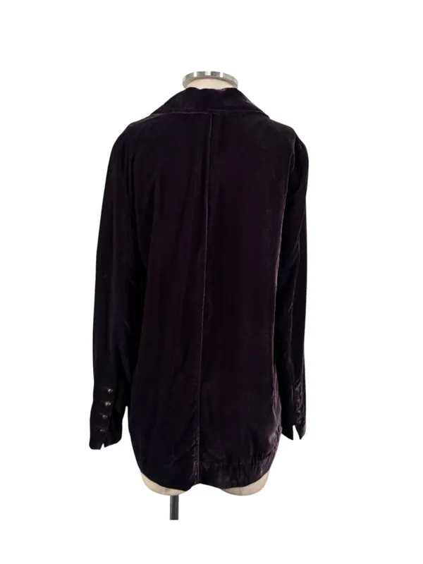 Free People Yesterdays Muse Velvet Jacket Size Small - Image 5