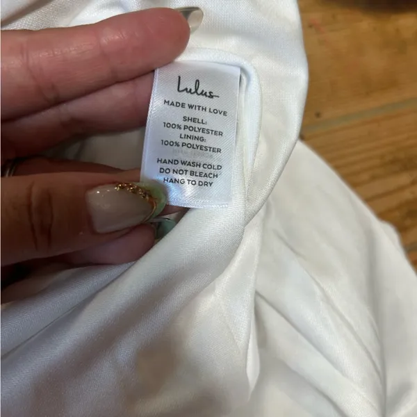 NWT Lulus Elevated Sensation White 3D Floral Embroidered Midi Dress - Image 6