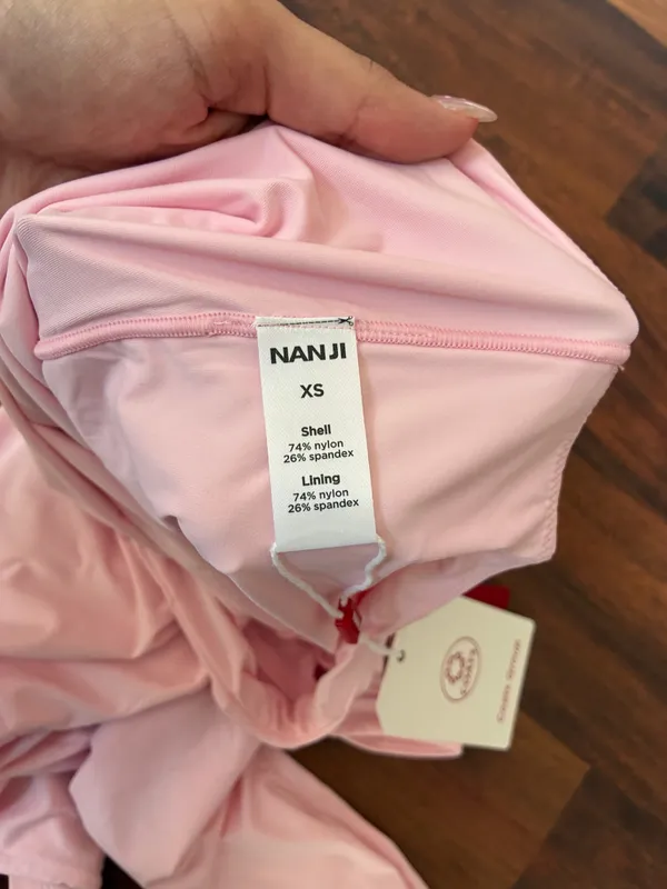 Soft Pink Long Sleeve Thong Bodysuit | Brand New XS - Image 4