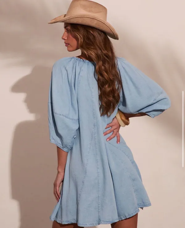 Vici Denim Romper - Image 2