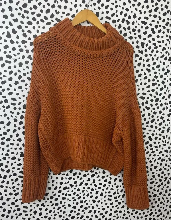 Free people my only sunshine chunky knit oversized sweater - Image 2