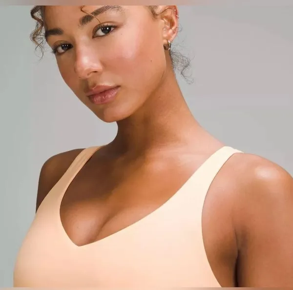 NEW Lululemon Align Dress Peach Bellini Built in Shorts Butterly Soft Size 2 - Image 4