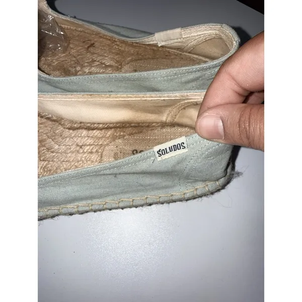 Soludos Embroidered "c'est la vie" Espadrilles‎ Size 8 L - Image 4