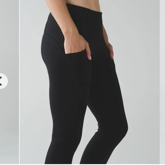 Lululemon‎ exquisite crop high rise black 2 - Image 3