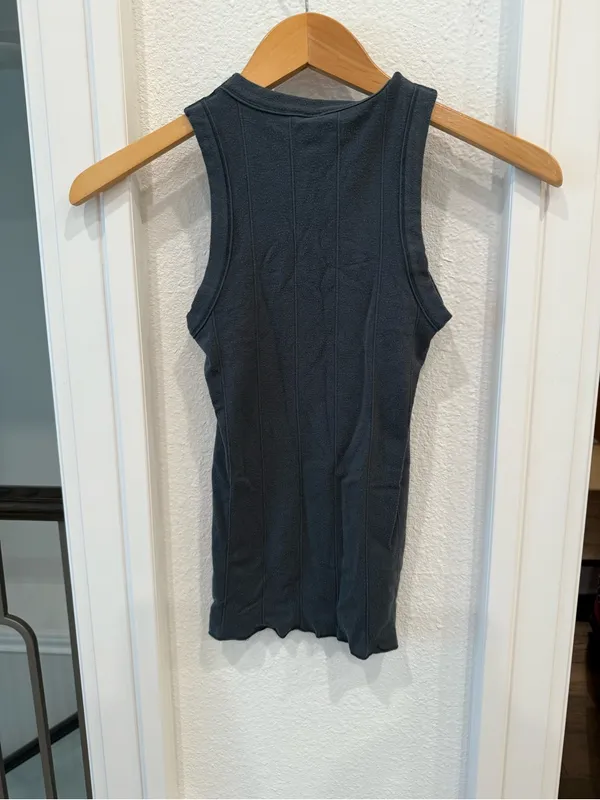 Intimately Free People Charcoal Ribbed Sleeveless Tank Top XS/S - Image 4