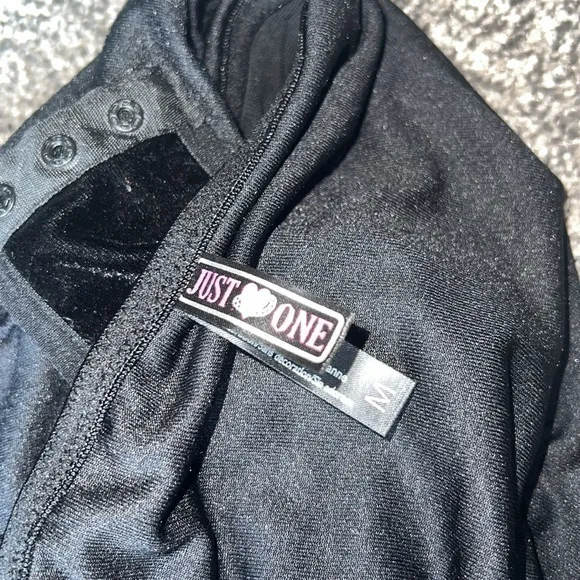Just One‎ LLC black bodysuit size medium - Image 10