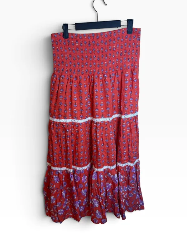 NWT Design History Floral Tiered Maxi Skirt - Image 2