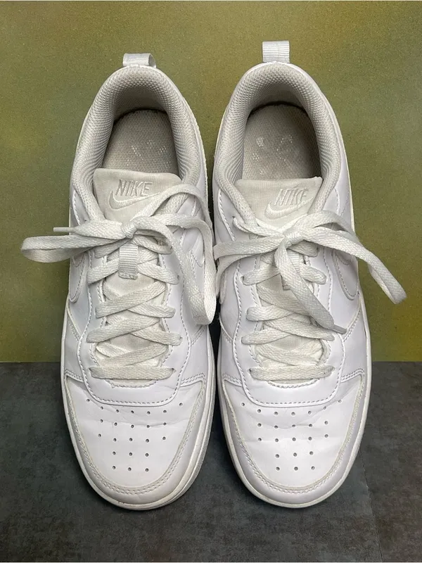 Nike Court Vision Women's Low-Top White Sneakers Size 7.5-8 - Image 7