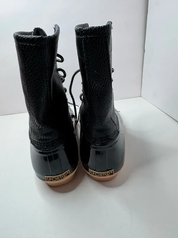 Sporto 'Dakota Peeble'Black Snow Boots Size 7M - Image 4