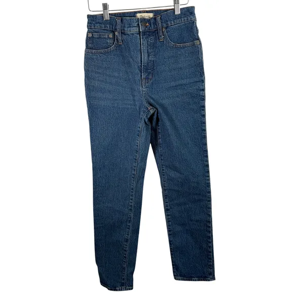 Madewell Perfect Vintage Jeans Haight Medium Wash High Rise Rigid Denim Women 26 - Image 2