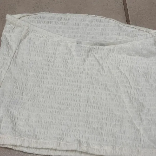 American Eagle Women White Sleeveless Crop Top‎ Size Small - Image 6