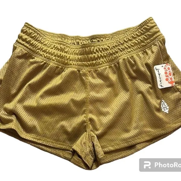 Free people movement high rise shorts Alchemy gold size M - Image 3