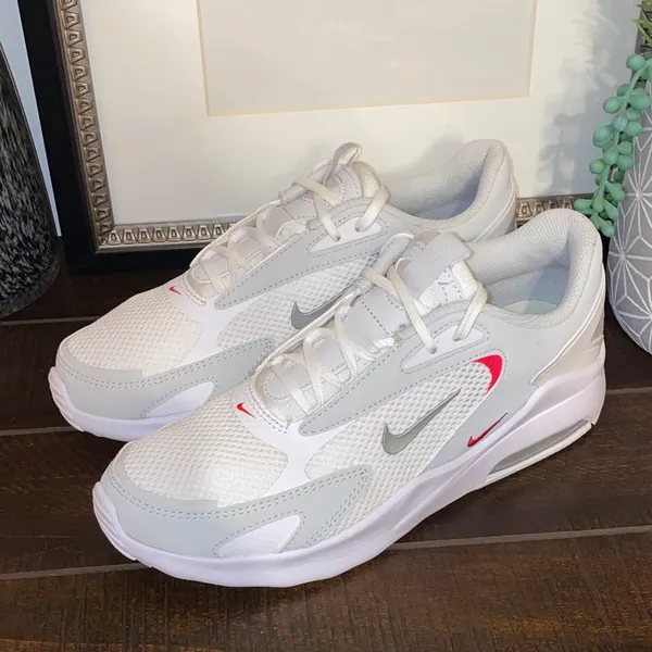 Nike Air Max Athletic Sneakers Bolt White Metallic Platinum Size 9 - Image 12
