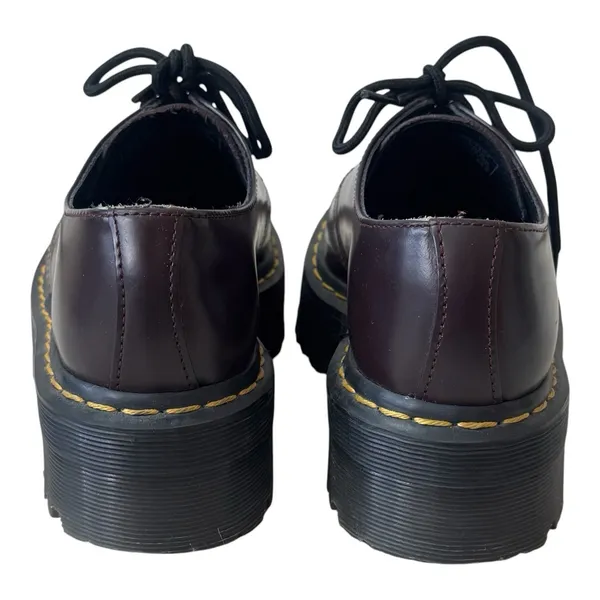 Dr Martens Patent Leather Quad Lace Up‎ 1461 Burgundy Punk Grunge Capsule 7 - Image 7
