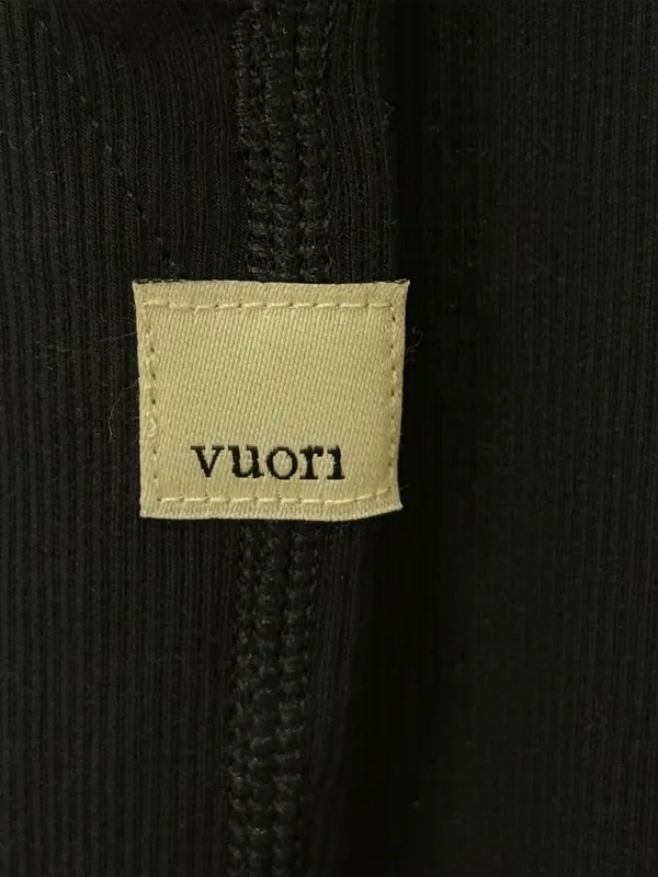 Vuori Mudra Pose Jumpsuit Small Black Wide Leg Square Neck Athleisure Lounge - Image 9