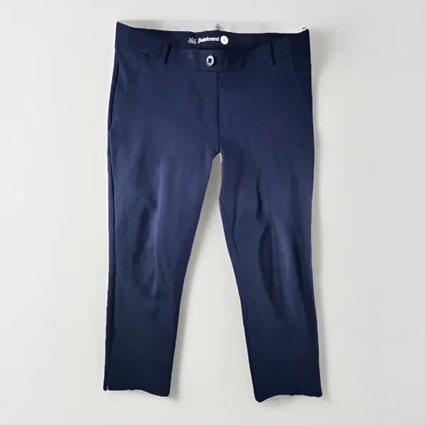 Betabrand Dress Pant Yoga Pants Women L‎ Navy Blue Straight Leg Stretch W0249-NY - Image 2
