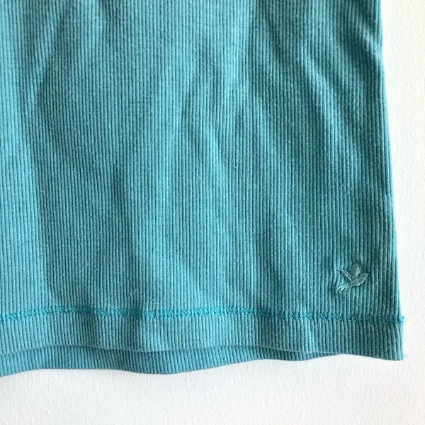 Aerie Ribbed Blue Basic Tank Top M - Image 5