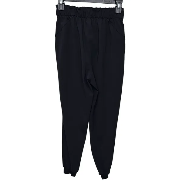Lululemon‎ Stretch High Rise Jogger Women's Size 4 Full Length Drawstring Black - Image 4