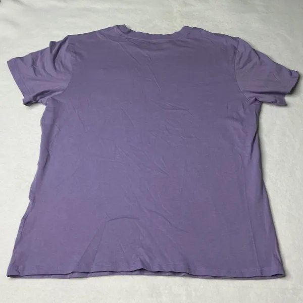 Adidas Real Madrid Pocket T-Shirt Womens Small Purple Cotton‎ Short Sleeve Tee - Image 2