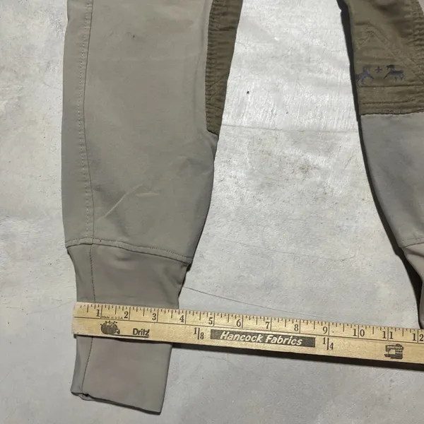 EQUINE COUTURE Beige Dressage Breeches Size 28 Natasha Horse Equestrian Rider - Image 5