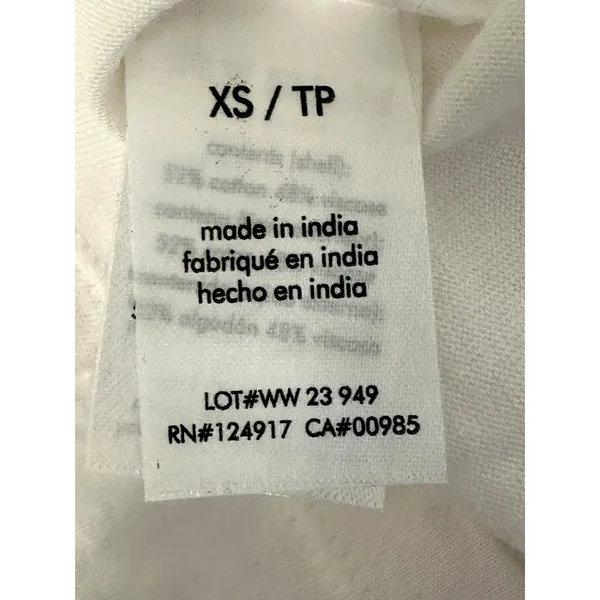 WeWoreWhat White Crew Neck T Shirt Short Sleeve XS NWOT Classic Minimalist Chic - Image 10