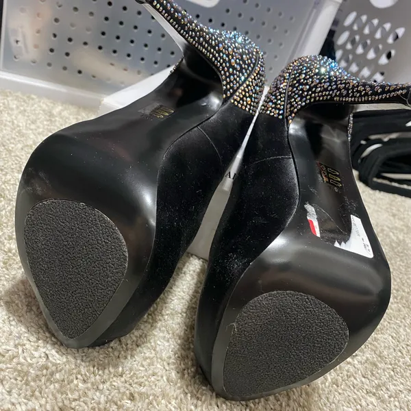 Steve Madden Rhinestone Playy R Heels - Image 4