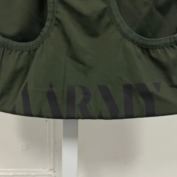 AARMY Racerback Sports Bra Small Logo Activewear‎ Workout Top Olive Green - Image 5