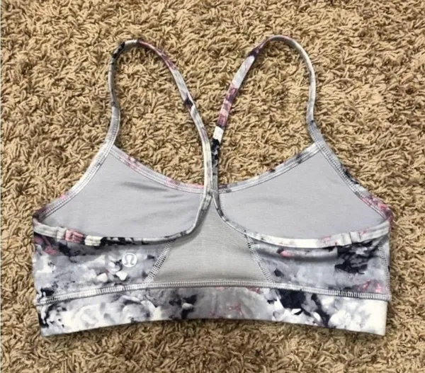 Lululemon Flow Y Floral Rose Sports Bra 4 / Small - Image 2