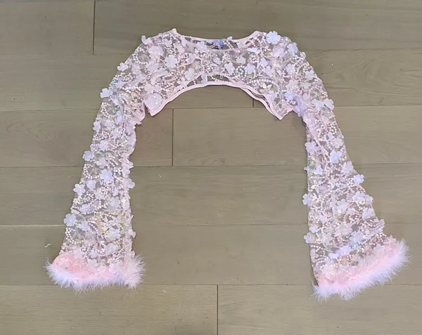 iHeartRaves Sparkling Spell Floral Ultra Crop Top - Image 4